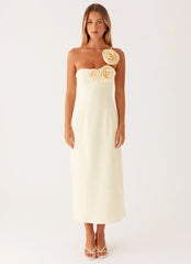 Sweetpea Midi Dress - Yellow